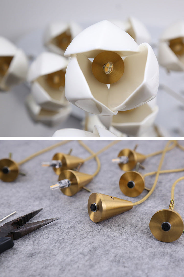 Ceramic Flower Droplight Pendant Light | Kalsten
