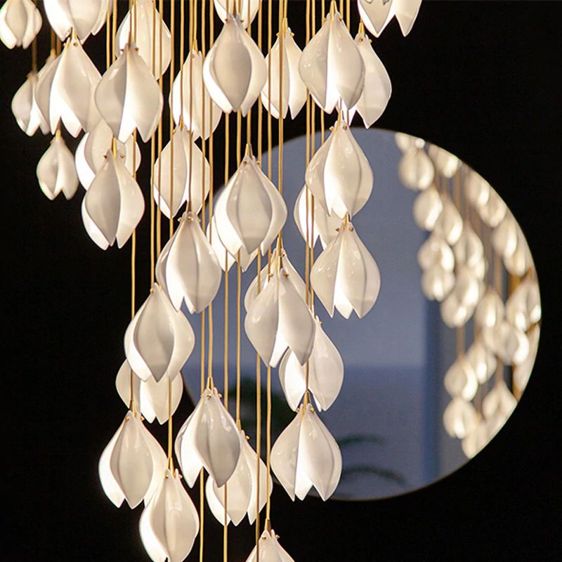 Ceramic Flower Droplight Pendant Light | Kalsten