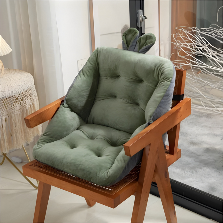 Thick Padded Chair Cushion with Lumbar Support Noxord