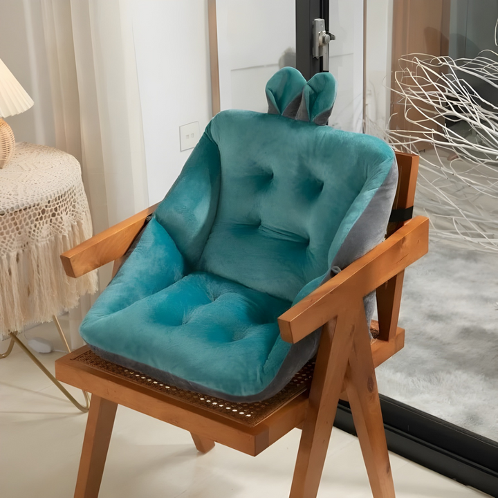 Thick Padded Chair Cushion with Lumbar Support Noxord