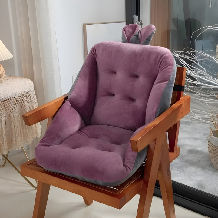 Thick Padded Chair Cushion with Lumbar Support Noxord