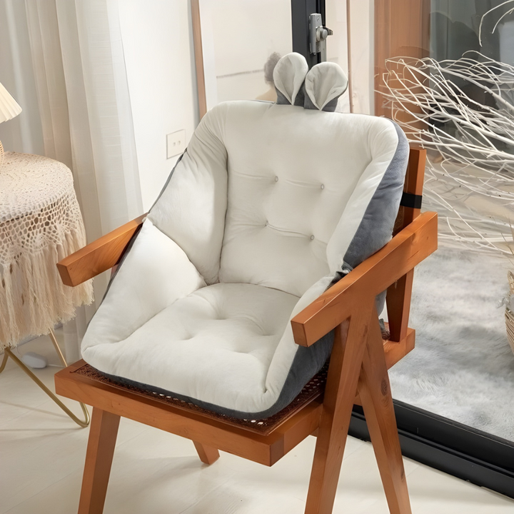 Thick Padded Chair Cushion with Lumbar Support Noxord
