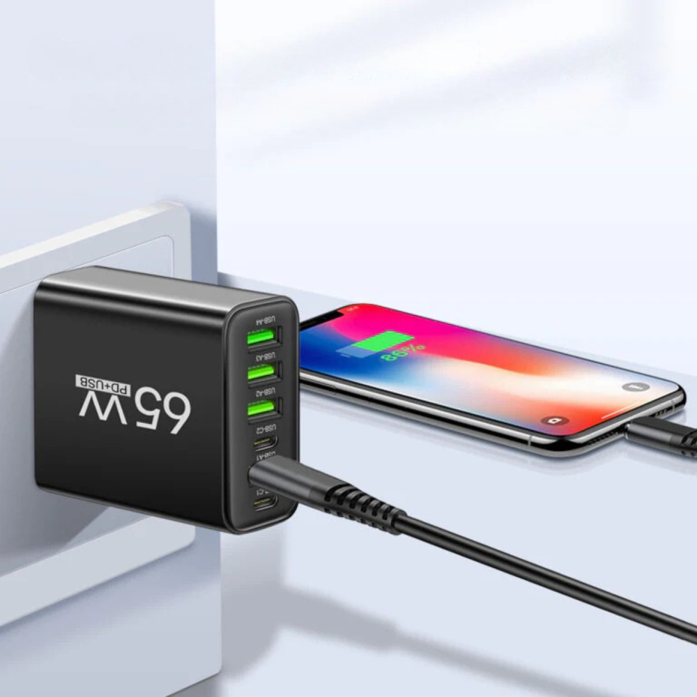 Compact Multi Port USB C Charger Desktop Adapter Kalsten