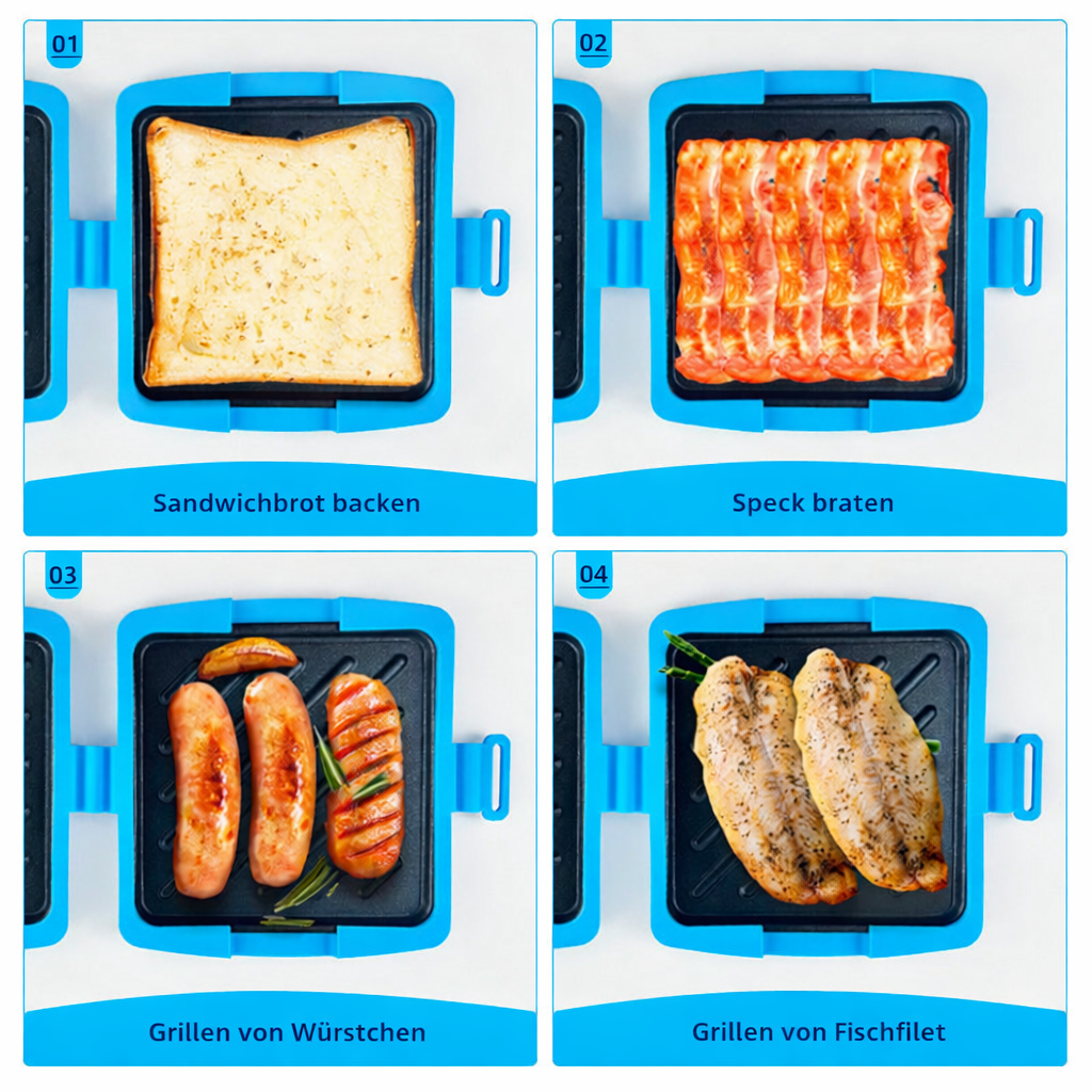 CrunchMate™ Sandwich Maker for Microwave & Oven | Kalsten