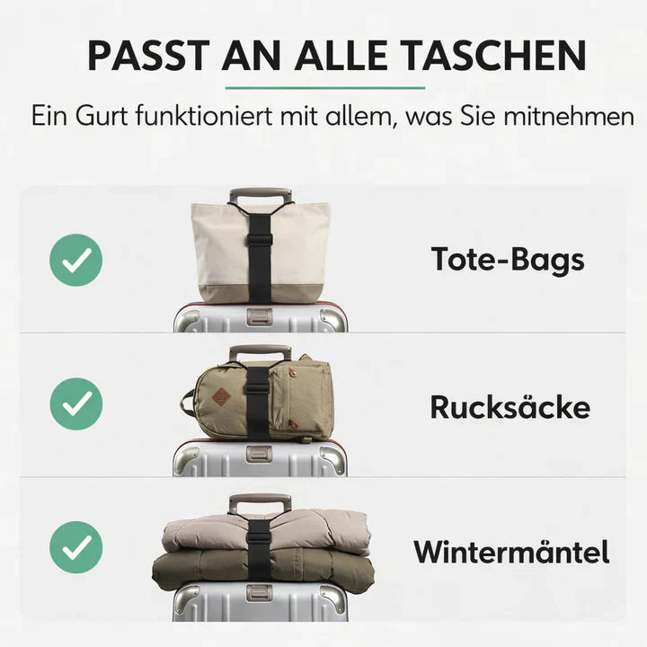 Luggage strap with click closure - hands free | Kalsten