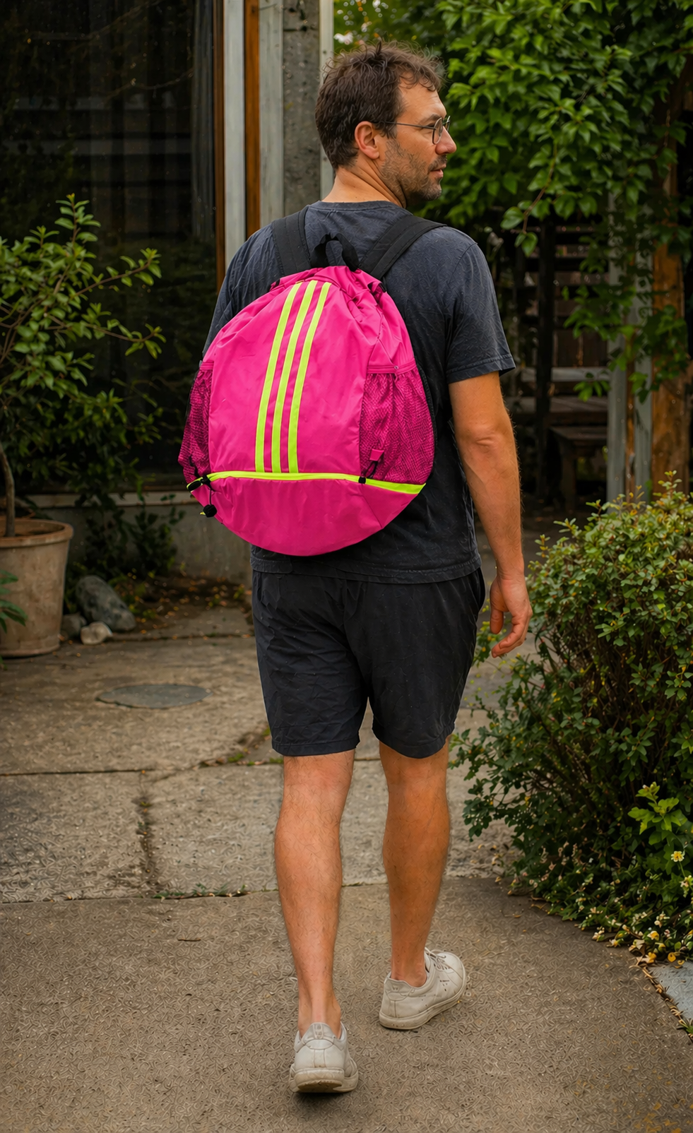 Kalsten | Large Nylon Drawstring Tote Backpack