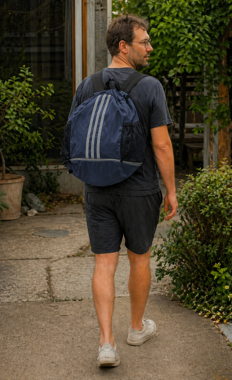 Kalsten | Large Nylon Drawstring Tote Backpack