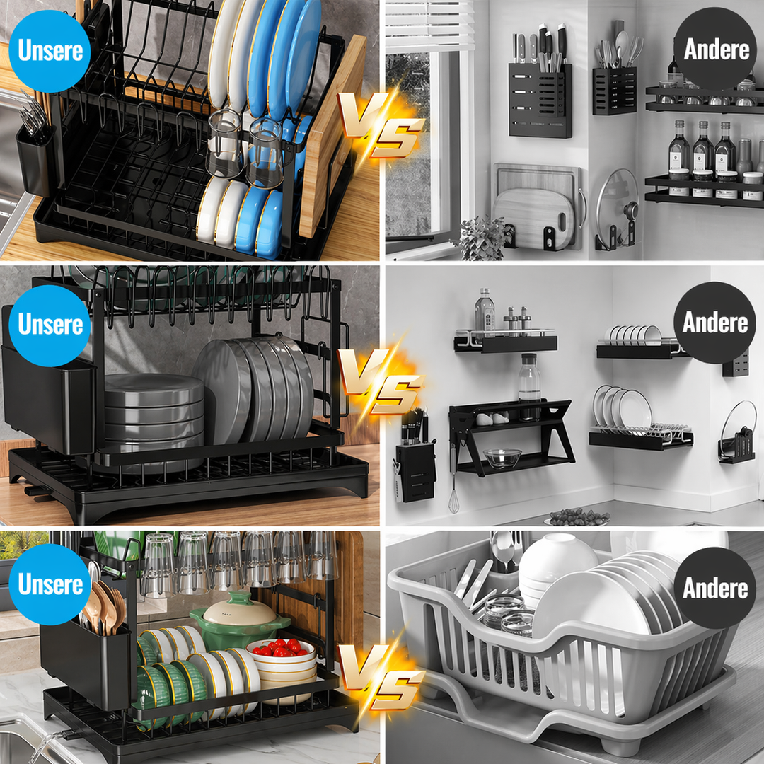 Premium 2-layer dish rack for the kitchen | Kalsten
