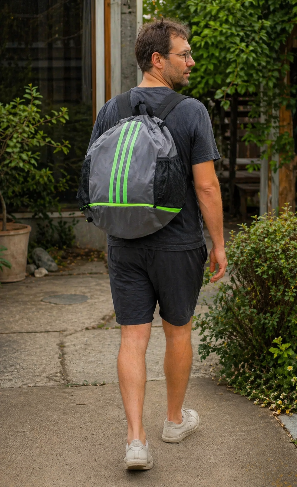 Kalsten | Large Nylon Drawstring Tote Backpack