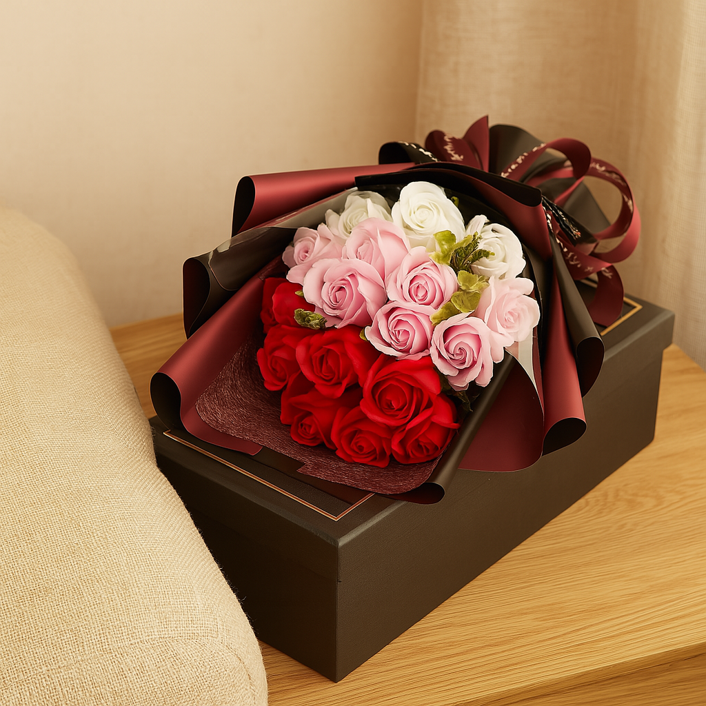 Kalsten | Romantic Soap Rose Bouquet Gift for Valentine’s Day