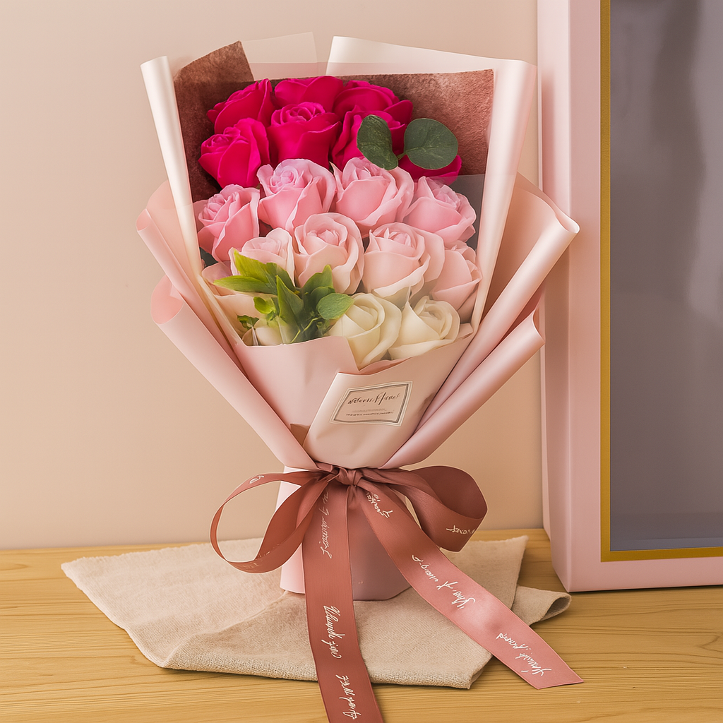 Kalsten | Romantic Soap Rose Bouquet Gift for Valentine’s Day