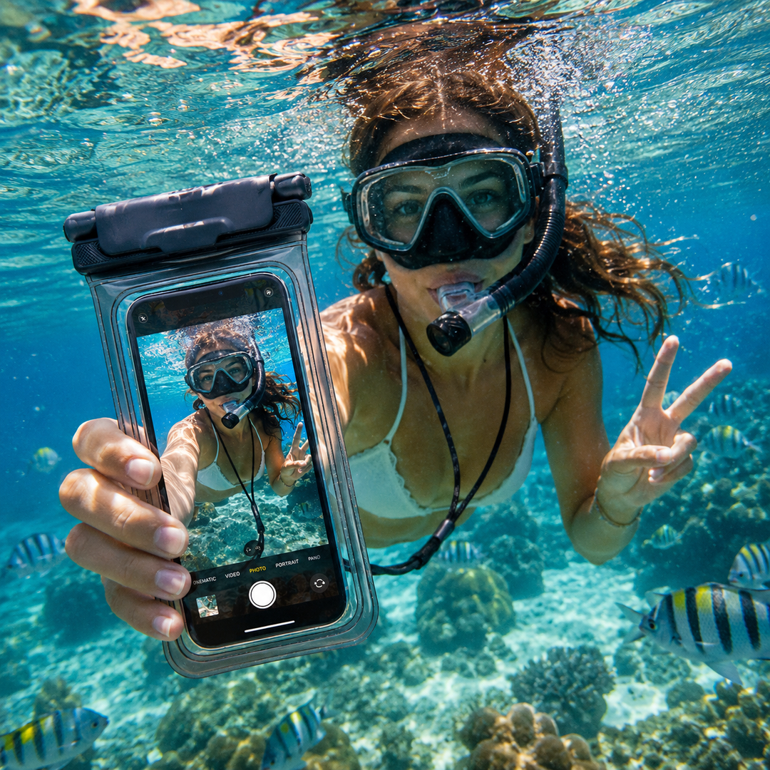 Water-repellent smartphone case with neck strap | Kalsten
