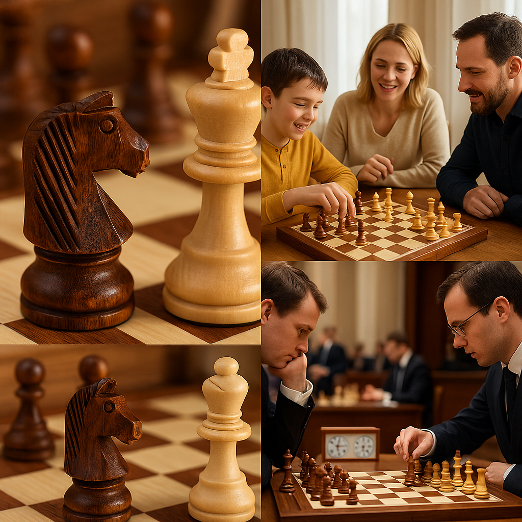 Tournament Chess Set with Handmade Pieces