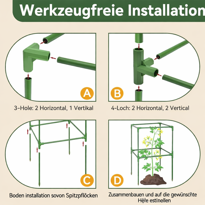 GrowGuard — Easy upright support for strong plants that don't want to topple anymore! | Kalsten