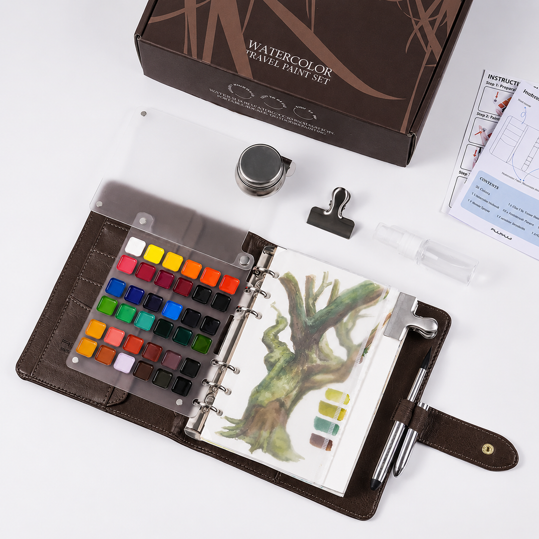 Fuumuui Watercolor Travel Sketchbook Set large | Kalsten