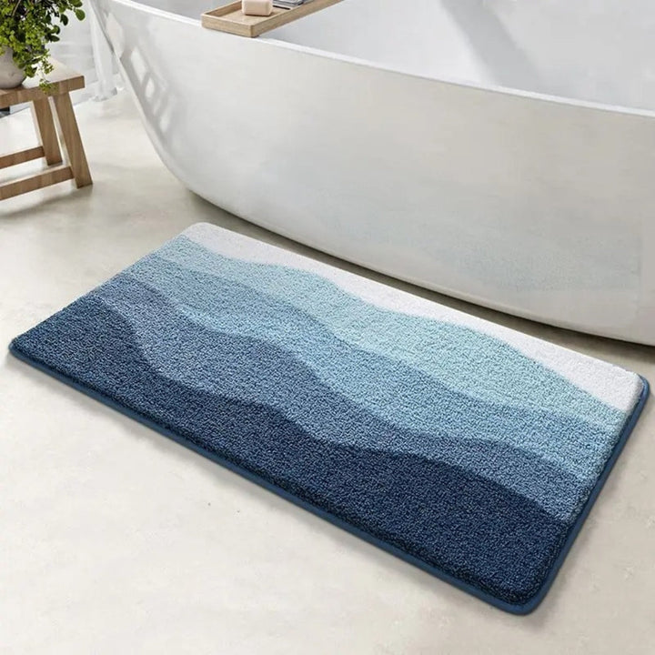 Noxord | Coastal Wave Pattern Non-Slip Bath Mat