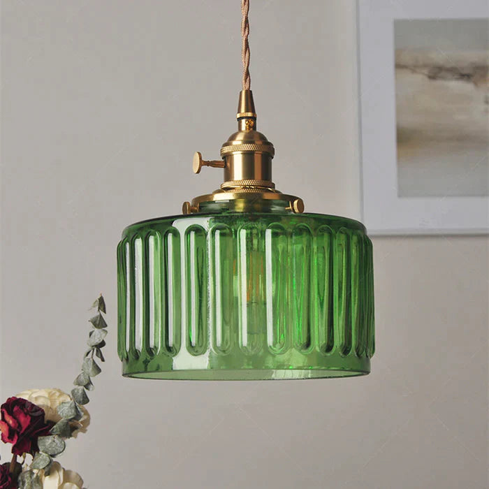 Nordic Retro 1 Light Glass Pendant Light | Kalsten