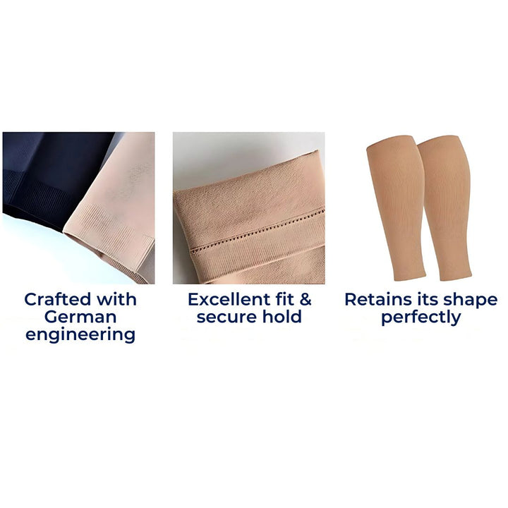 ComfortFlow Support Socks | Soft Highly Elastic Calf Compression - for Muscle Recovery and Circulation Enhancement Kalsten