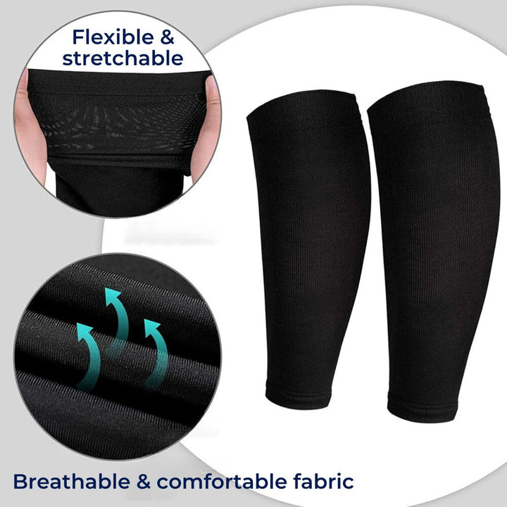 ComfortFlow Support Socks | Soft Highly Elastic Calf Compression - for Muscle Recovery and Circulation Enhancement Kalsten