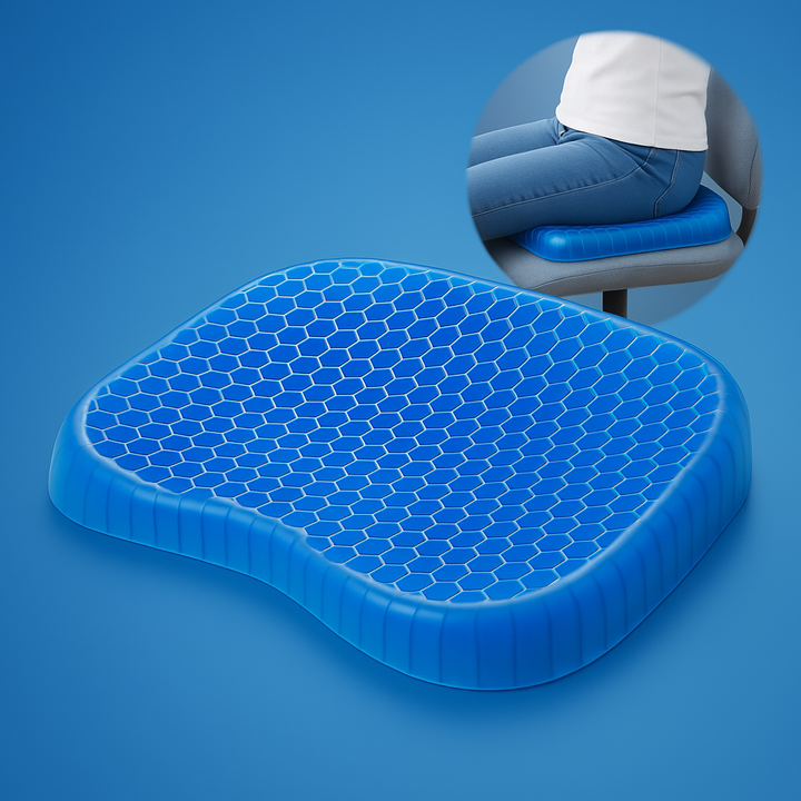 GelRelax Seat Cushion – Orthopedic Gel Cushion for Pressure Relief and Comfort | Kalsten