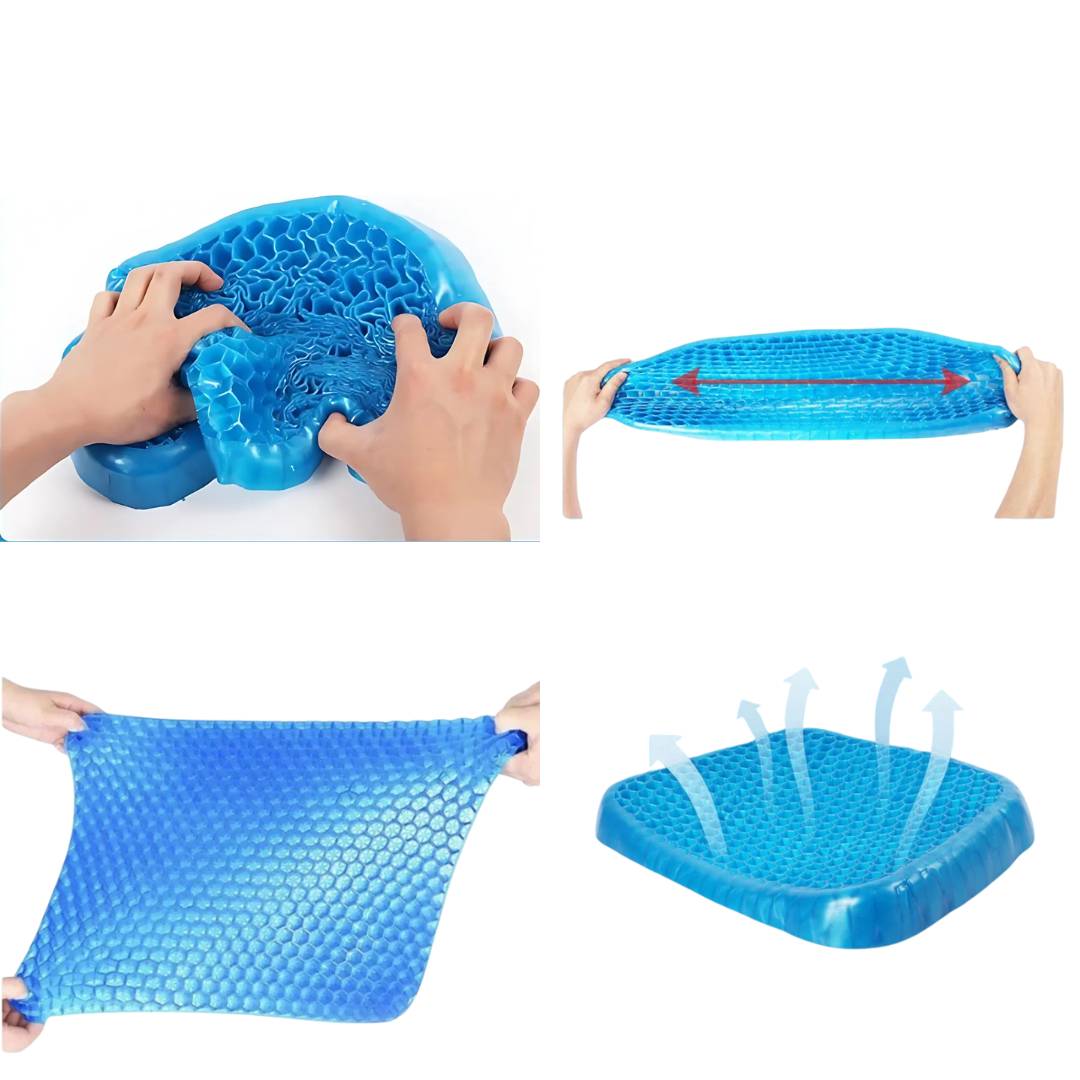 GelRelax Seat Cushion – Orthopedic Gel Cushion for Pressure Relief and Comfort | Kalsten