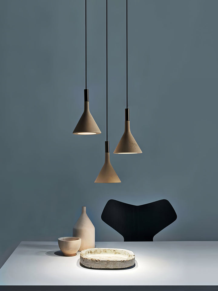Conical Concrete Drop light Pendant Light | Kalsten