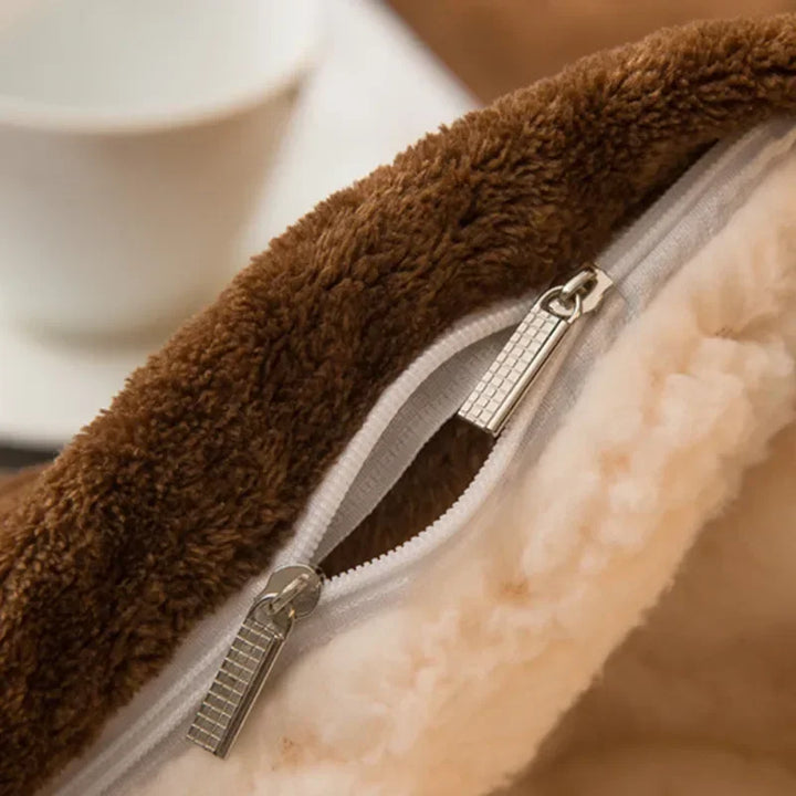 Kalsten | CozyNest Reversible Wool Blanket – Flannel & Cashmere Warm Blanket for Winter