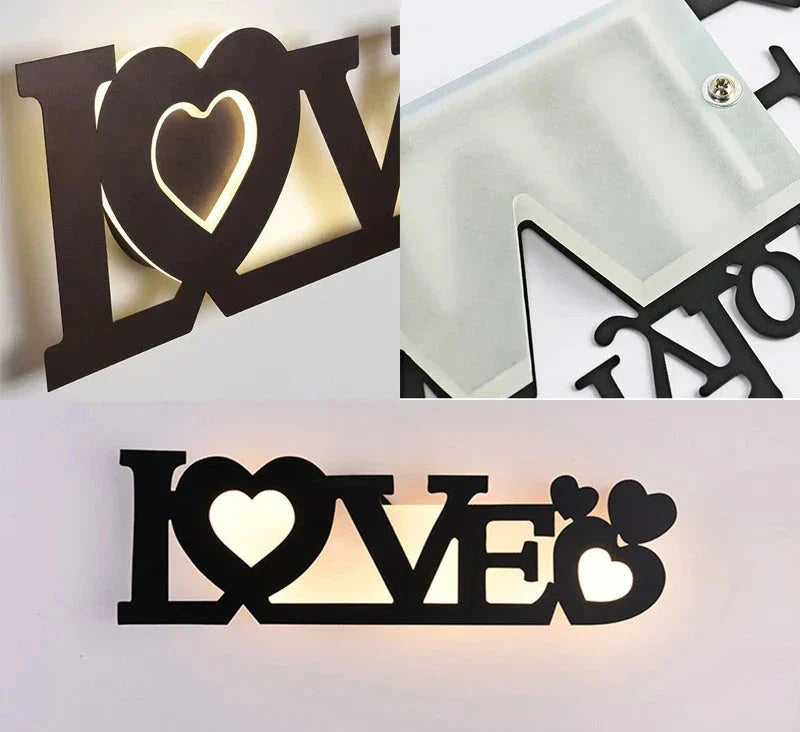 Modern LED Letter Lamp for Wall Mounting – Decorative Light for Living Room and Office | Kalsten