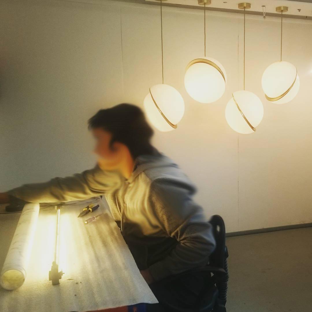 Half-Moon Pendant Light – Modern Design