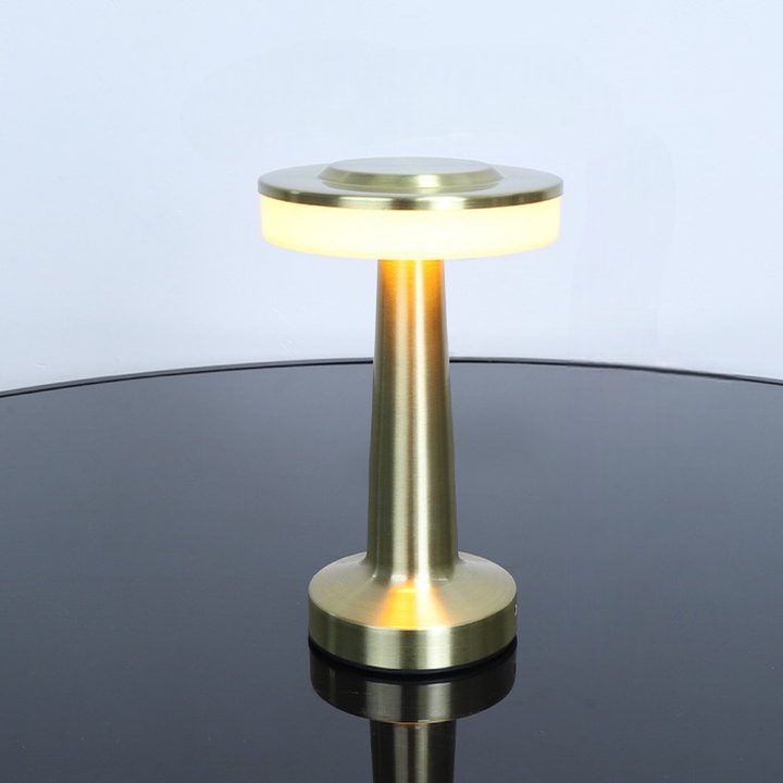 Black LED Table Lamp with Metal Finish – Modern Light for Living Rooms and Offices, Warm Light | Kalsten