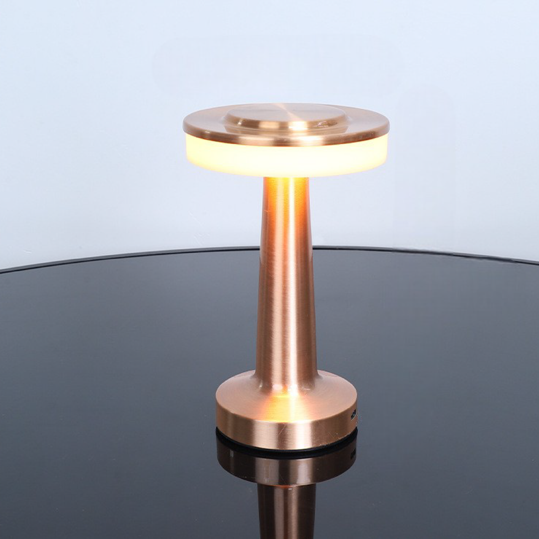 Black LED Table Lamp with Metal Finish – Modern Light for Living Rooms and Offices, Warm Light | Kalsten