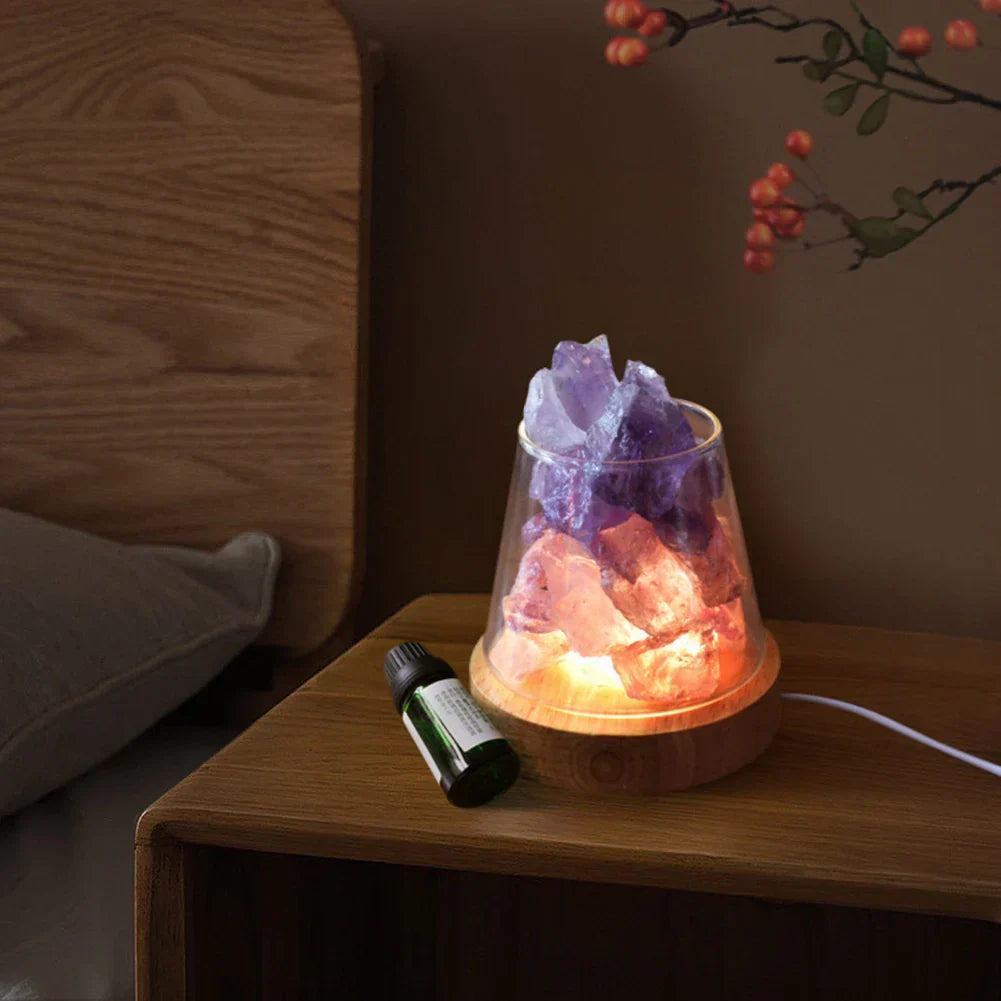 Himalaya Salt Lamp - Crystal Night Light & Essential Oil Diffuser | Kalsten