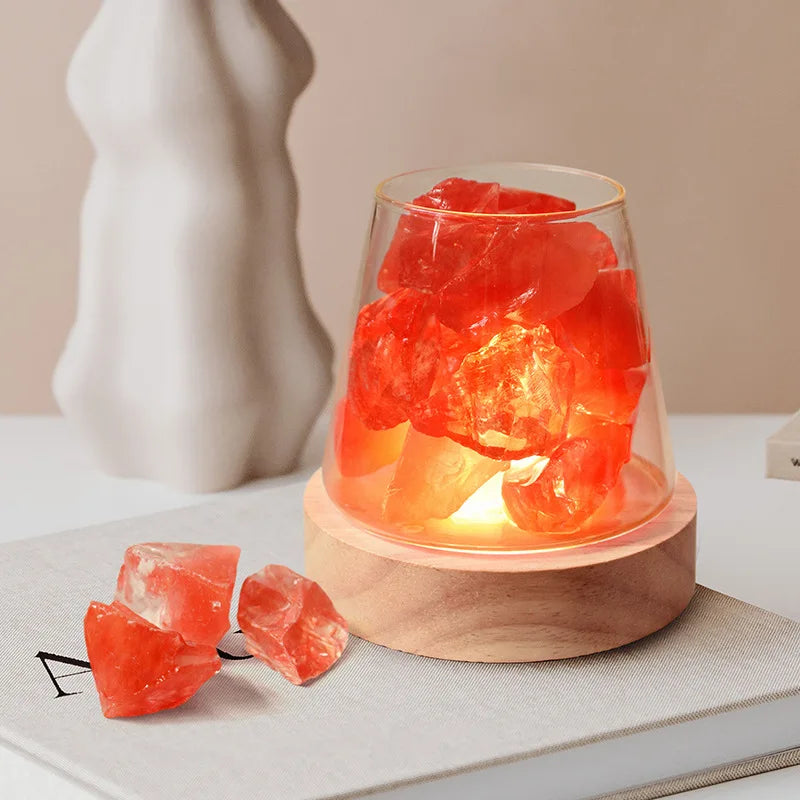 Himalaya Salt Lamp - Crystal Night Light & Essential Oil Diffuser | Kalsten