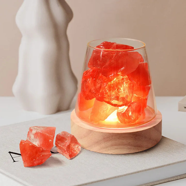 Himalaya Salt Lamp - Crystal Night Light & Essential Oil Diffuser | Kalsten