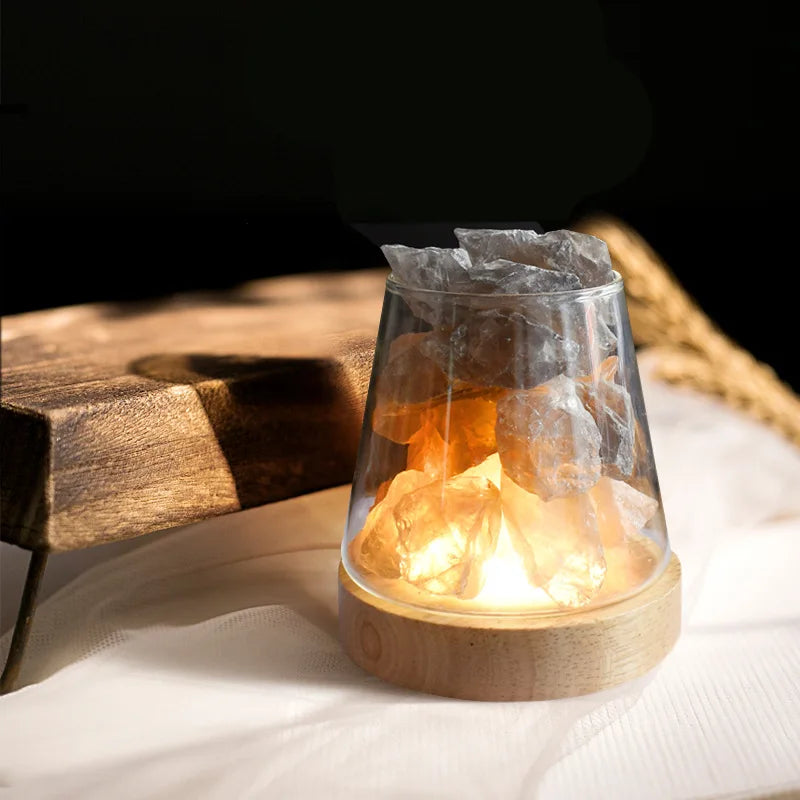 Himalaya Salt Lamp - Crystal Night Light & Essential Oil Diffuser | Kalsten