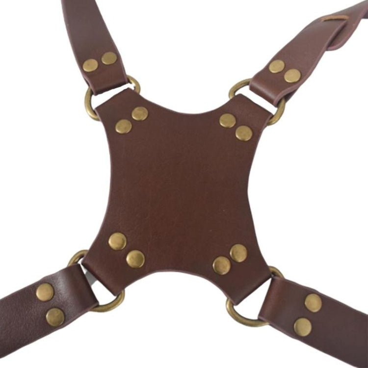 Kalsten | Quick Release Anti-Slip Dual Shoulder Leather Harness Camera Strap with Metal Hook for SLR / DSLR Cameras (Brown)