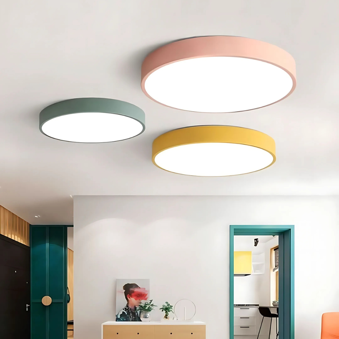 Wood LED Ceiling Lamp – Energy Efficient