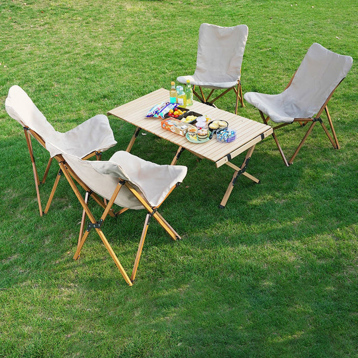Contemporary Industrial Oxford Fabric Hardware Foldable Camping Chair Backrest For Outdoor Patio | Kalsten