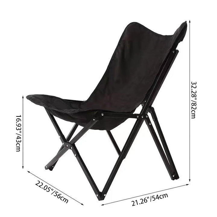 Contemporary Industrial Oxford Fabric Hardware Foldable Camping Chair Backrest For Outdoor Patio | Kalsten