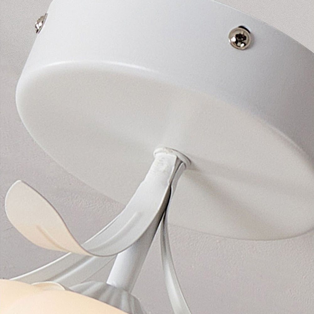 Floral Glass Shade Ceiling Lamp Noxord