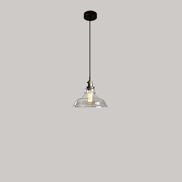 Nordic Clear Glass Bedside Pendant Light | Kalsten
