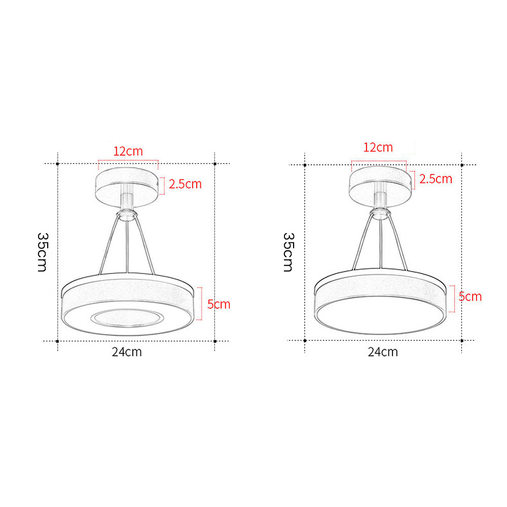 Slim Metal LED Pendant Lamp Noxord