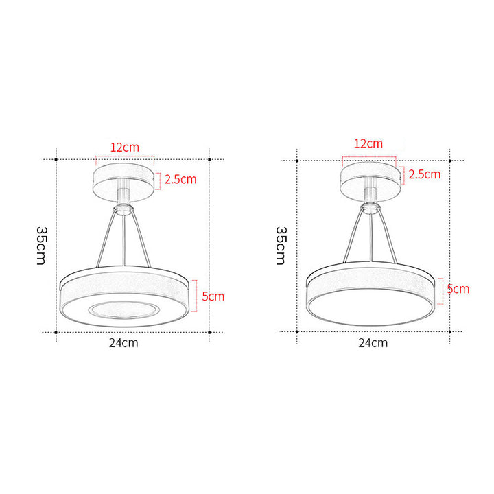Slim Metal LED Pendant Lamp Noxord