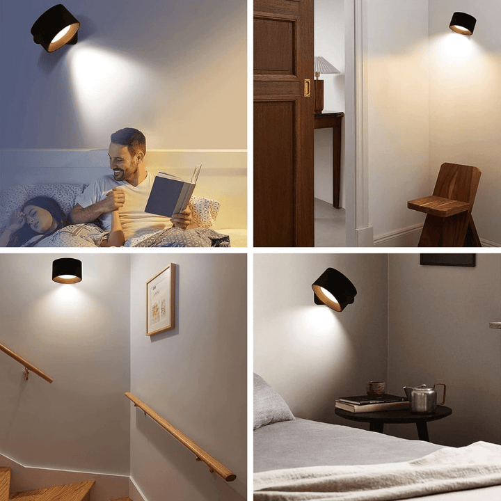 Rechargeable Wireless Wall Lamp – 360° Adjustable