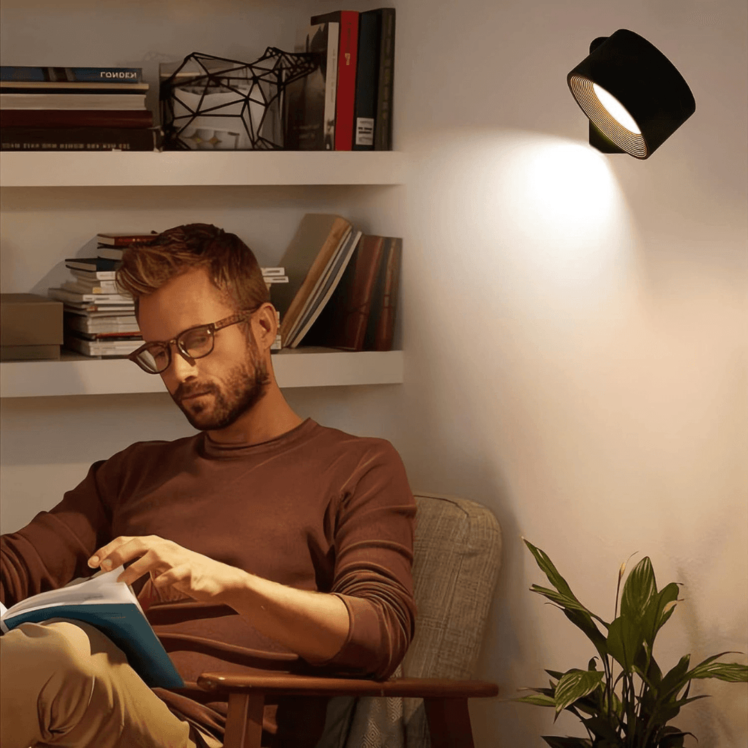 Rechargeable Wireless Wall Lamp – 360° Adjustable
