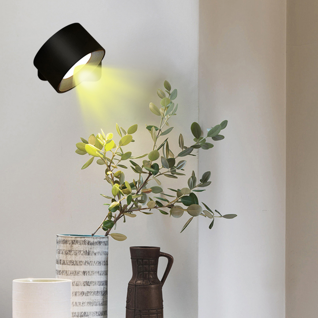 FlexiLamp – Wireless, Rechargeable Wall Light with 360° Rotation | Noxord