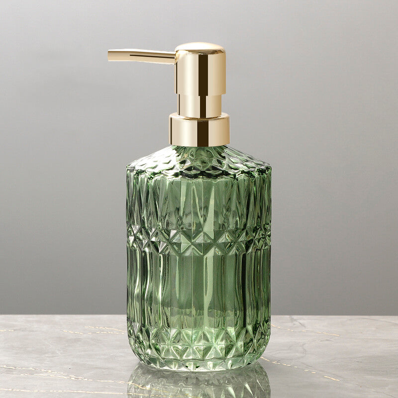 Kalsten | Diamond Pattern Glass Soap Dispenser