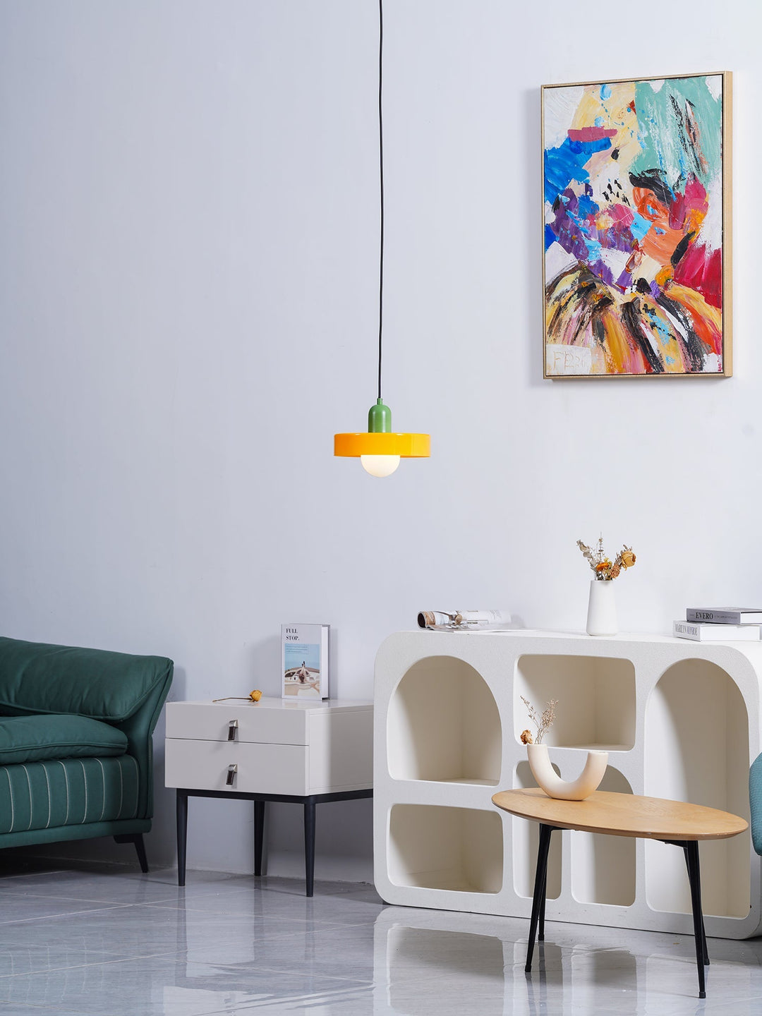 Ceiling Light Glass 9.8 in Ambient Indoor LED Dining Room Living Room Fixture | Kalsten