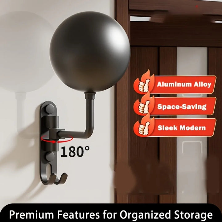 Helmet Holder Wall Mount Swivel with Hanging Hook | Kalsten