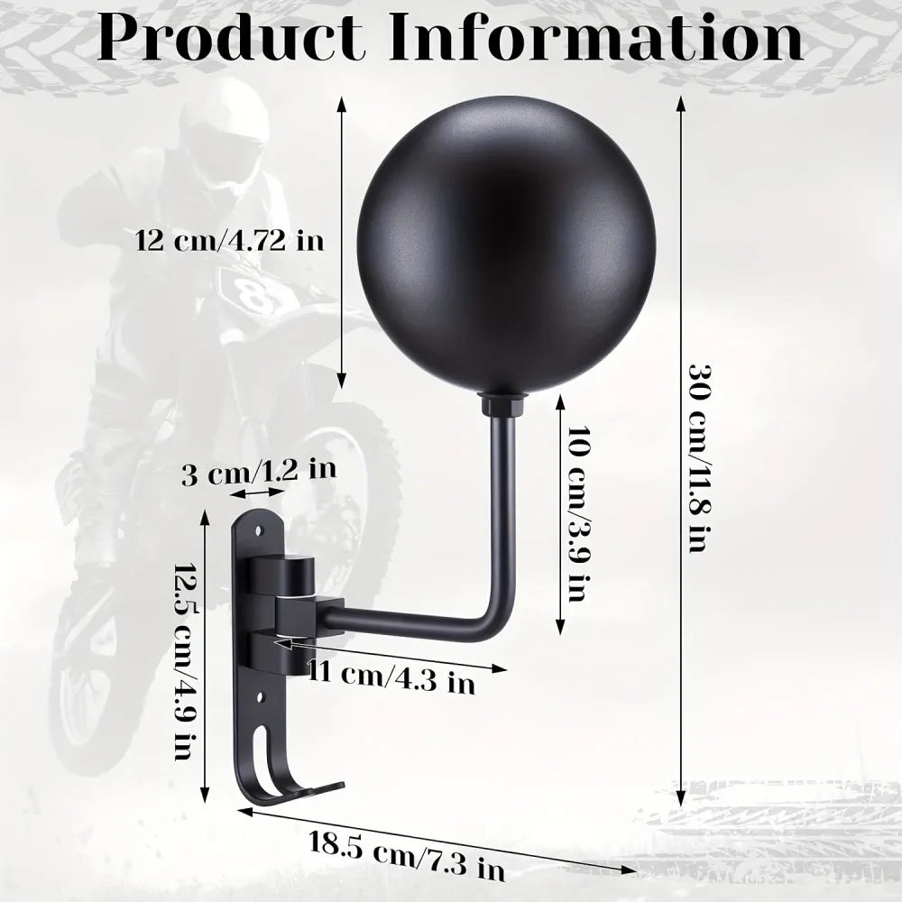 Helmet Holder Wall Mount Swivel with Hanging Hook | Kalsten